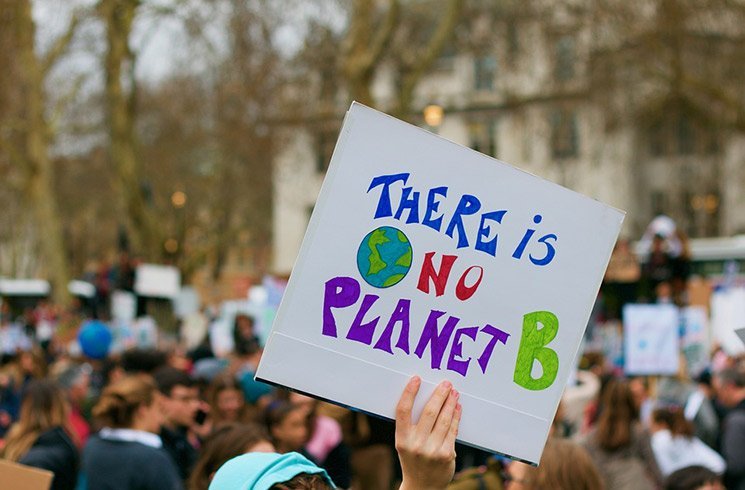 Manifestation sur l'urgence climatique à Londres